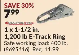 Princess Auto 1 x 1-1/2 in. 1,200 lb E-Track Ring offer