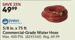 Princess Auto 5/8 in. x 75 ft Commercial-Grade Water Hose offer
