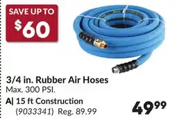 Princess Auto 15 ft Construction 3/4 in. Rubber Air Hoses offer