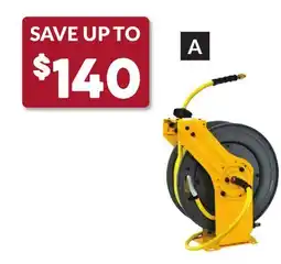 Princess Auto 1/2 in. All-in-1 with Swivel Mount 50 ft Air Hose Reels offer