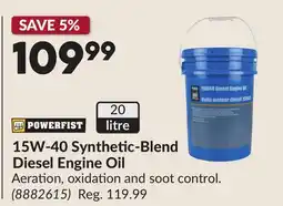 Princess Auto 15W-40 Synthetic-Blend Diesel Engine Oil offer