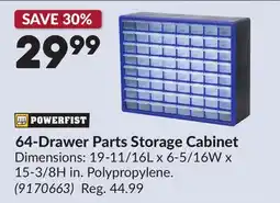 Princess Auto 64-Drawer Parts Storage Cabinet offer