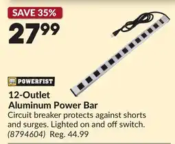 Princess Auto 12-Outlet Aluminum Power Bar offer