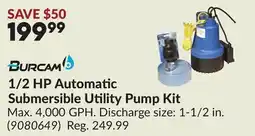 Princess Auto 1/2 HP Automatic Submersible Utility Pump Kit offer