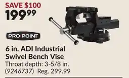 Princess Auto 6 in. ADI Industrial Swivel Bench Vise offer
