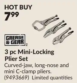 Princess Auto 3 pc Mini-Locking Plier Set offer