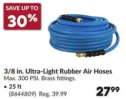 Princess Auto 25 ft 3/8 in. Ultra-Light Rubber Air Hoses offer