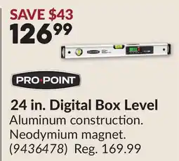 Princess Auto 24 in. Digital Box Level offer