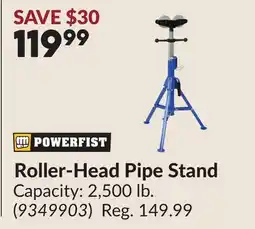 Princess Auto Roller-Head Pipe Stand offer