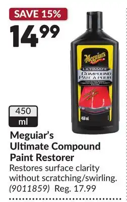 Princess Auto Ultimate Compound Paint Restorer offer