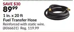 Princess Auto 1 in. x 20 Fuel Transfer Hose offer