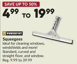 Princess Auto Squeegees offer