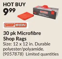 Princess Auto 30 pk Microfibre Shop Rags offer