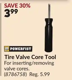 Princess Auto Tire Valve Core Tool offer