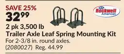 Princess Auto 2 pk 3,500 lb Trailer Axle Leaf Spring Mounting Kit offer
