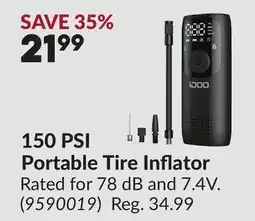 Princess Auto 150 PSI Portable Tire Inflator offer