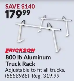 Princess Auto 800 lb Aluminum Truck Rack offer