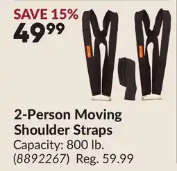 Princess Auto 2-Person Moving Shoulder Straps offer