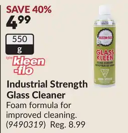 Princess Auto Industrial Strength Glass Cleaner offer
