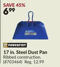 Princess Auto 17 in. Steel Dust Pan offer