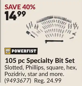 Princess Auto 105 pc Specialty Bit Set offer