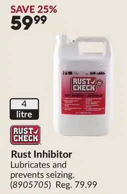 Princess Auto Rust Inhibitor offer