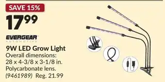 Princess Auto 9W LED Grow Light offer