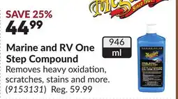 Princess Auto Marine and RV One Step Compound offer