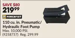 Princess Auto 110 cu. in. Pneumatic/Hydraulic Foot Pump offer