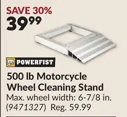 Princess Auto 500 lb Motorcycle Wheel Cleaning Stand offer