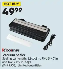 Princess Auto Vacuum Sealer offer