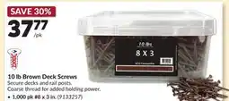 Princess Auto 10 lb Brown Deck Screws, 1,000 pk #8 x 3 in offer