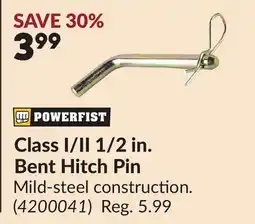 Princess Auto Class I/II 1/2 in. Bent Hitch Pin offer