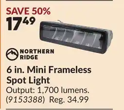 Princess Auto 6 in. Mini Frameless Spot Light offer