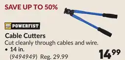 Princess Auto Cable Cutters, 14 in offer
