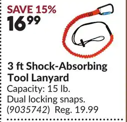 Princess Auto 3 ft Shock-Absorbing Tool Lanyard offer