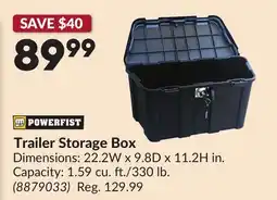 Princess Auto Trailer Storage Box offer