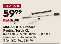 Princess Auto 500,000 BTU Propane Roofing Torch Kit offer