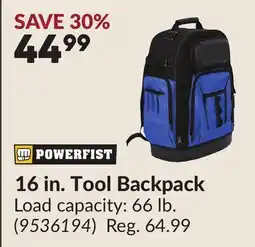 Princess Auto 16 in. Tool Backpack offer