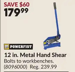 Princess Auto 12 in. Metal Hand Shear offer