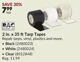 Princess Auto 2 in. x 35 ft Black Tarp Tapes offer