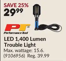 Princess Auto LED 1,400 Lumen Trouble Light offer