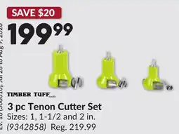 Princess Auto 3 pc Tenon Cutter Set offer