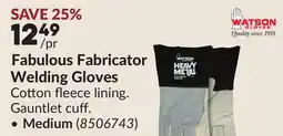 Princess Auto Medium Fabulous Fabricator Welding Gloves offer