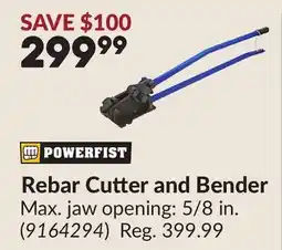 Princess Auto Rebar Cutter and Bender offer
