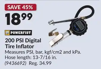 Princess Auto 200 PSI Digital Tire Inflator offer