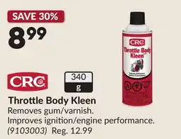 Princess Auto Throttle Body Kleen offer
