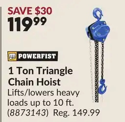 Princess Auto 1 Ton Triangle Chain Hoist offer