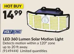 Princess Auto LED 360 Lumen Solar Motion Light offer