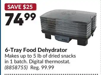 Princess Auto 6-Tray Food Dehydrator offer